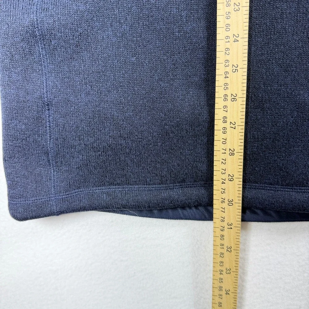 Polo Ralph Lauren Mens Navy Blue Sweater Knit Fleece Full Zip Vest 3XB Big Tall